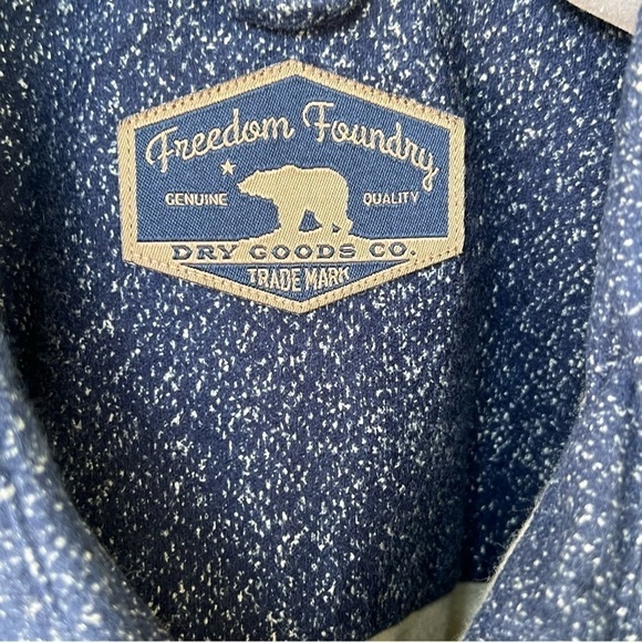 FREEDOM FOUNDRY FLANNEL CHAMOIS SHACKET STARRY SKY SIZE XL NWT - Picture 6 of 10